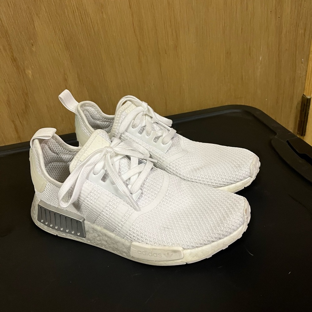 Adidas White NMD R1 Sneakers